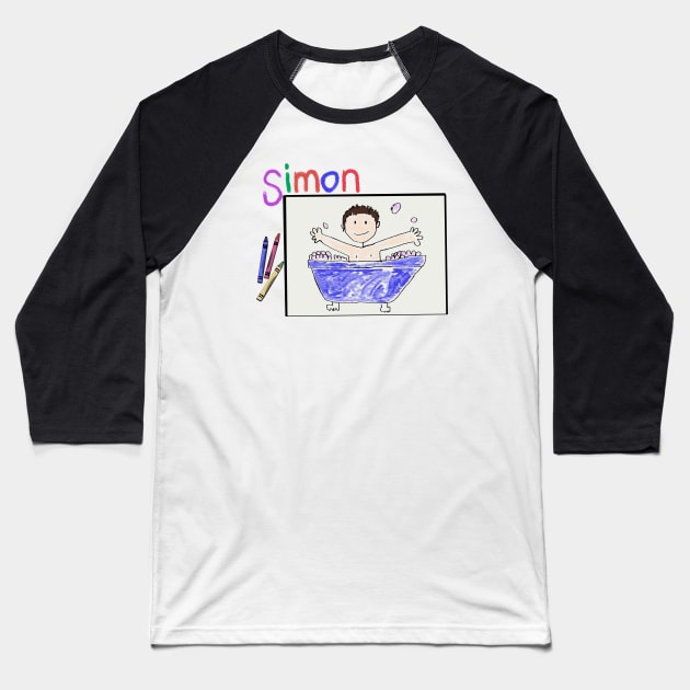 Simon's Drawring Baseball T-Shirt by FanboyMuseum